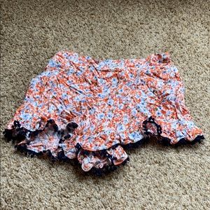 Floral boutique shorts